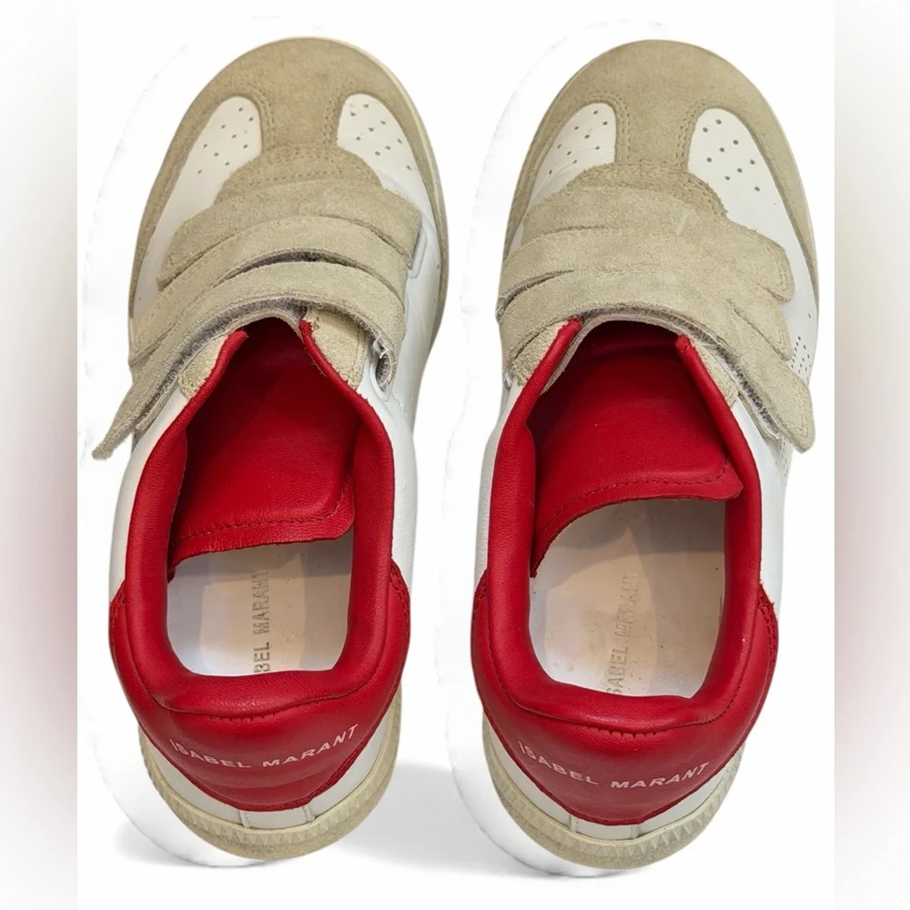 Isabel Marant Beth Sneakers White/Beige Women's‎ Size 35/5 - Picture 4 of 7